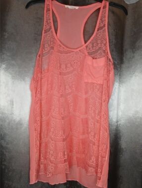 iris Los Angeles Pink Shell Top Size Medium